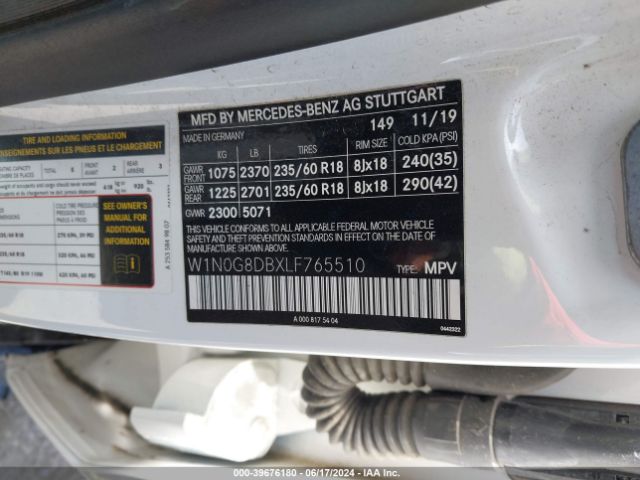 W1N0G8DBXLF765510 Mercedes-Benz GLC 300