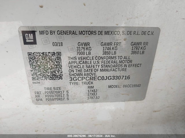Chevrolet Silverado 1500 1lt 2018 3GCPCREC0JG330716 Image 9