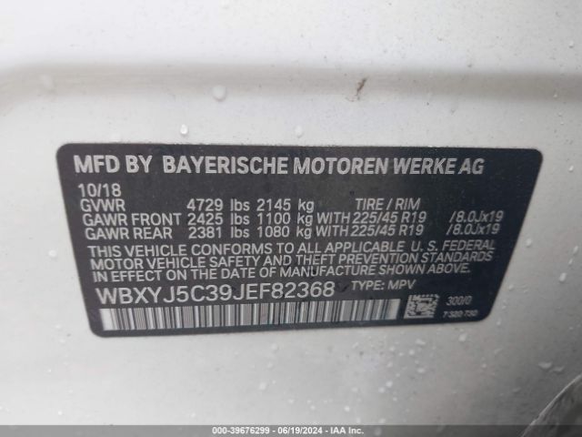 WBXYJ5C39JEF82368 BMW X2 Xdrive28i