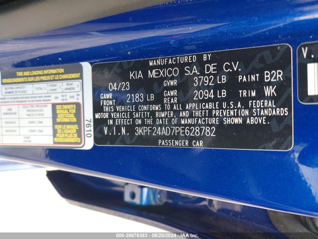 KIA Forte Lxs 2023 3KPF24AD7PE628782 Image 9