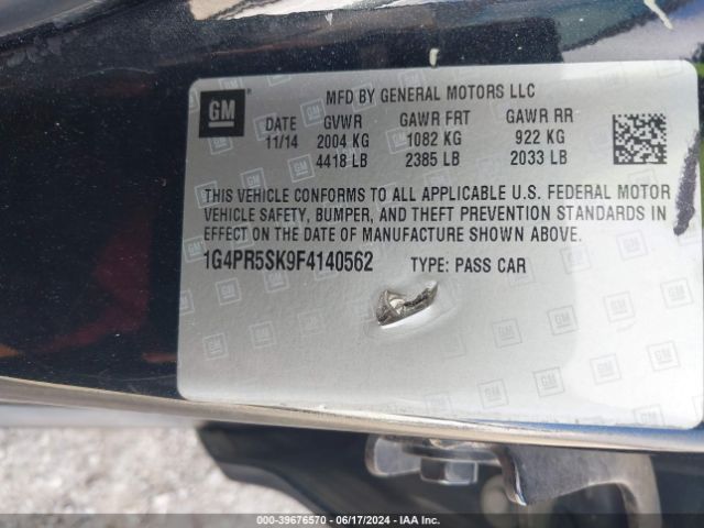 1G4PR5SK9F4140562 Buick Verano Convenience Group