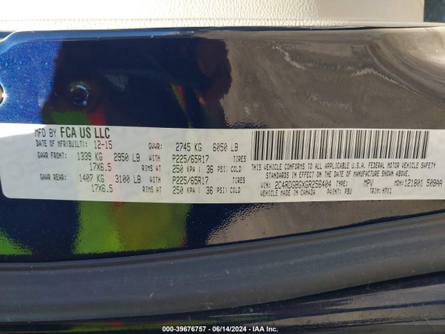 2C4RDGBGXGR256404 Dodge Grand Caravan American Value Pkg