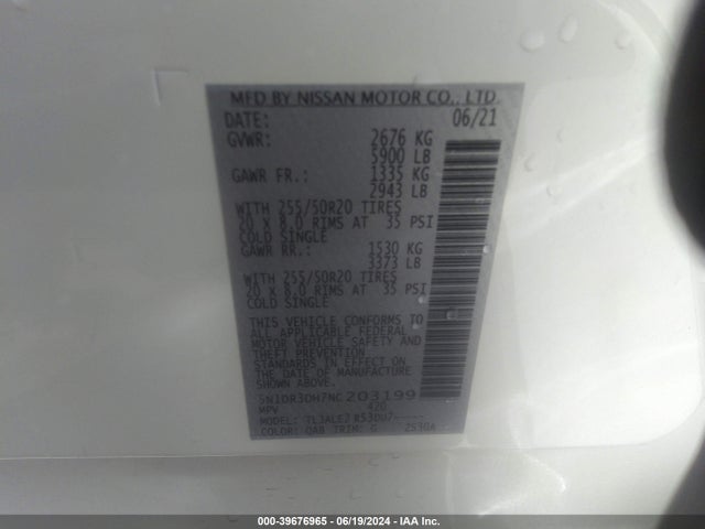 Nissan Pathfinder Platinum 2wd 2022 5N1DR3DH7NC203199 Image 9