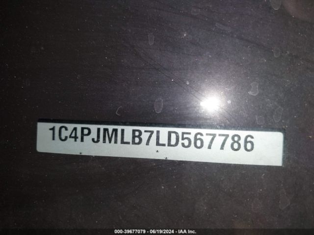 1C4PJMLB7LD567786 Jeep Cherokee Latitude Plus 4x4