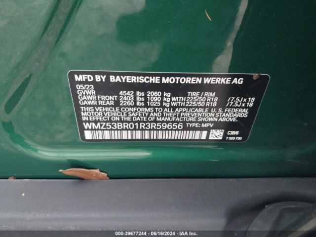 WMZ53BR01R3R59656 Mini Countryman Cooper S
