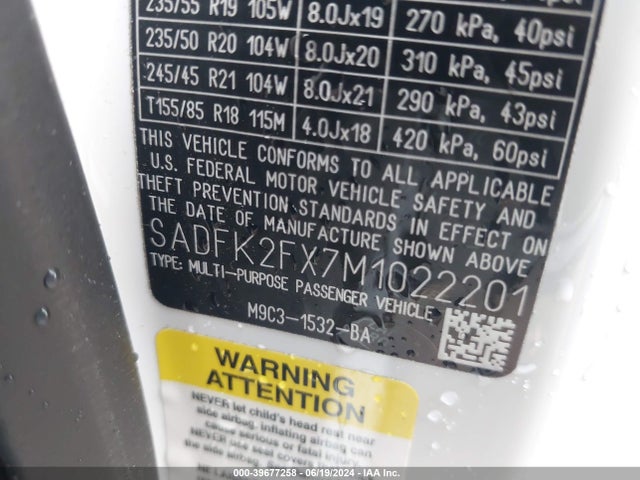 2021 JAGUAR E-PACE SADFK2FX7M1022201 Photo 8