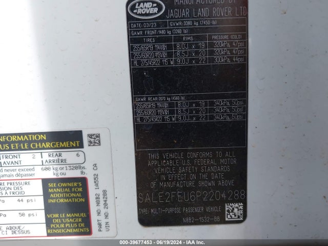 SALE2FEU6P2204288 Land Rover Defender 130 X-dynamic Se