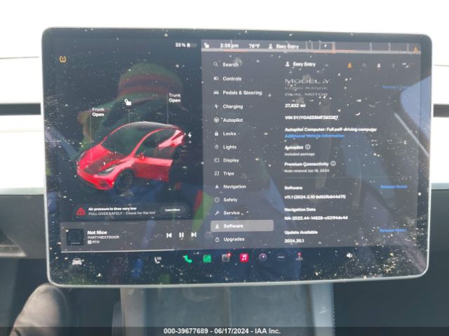 5YJYGAEE6MF293287 Tesla Model Y Long Range Dual Motor All-wheel Drive