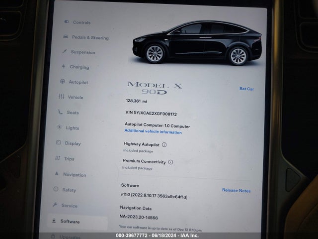 Tesla Model X 60d/70d/75d/90d 2016 5YJXCAE2XGF008172 Image 7