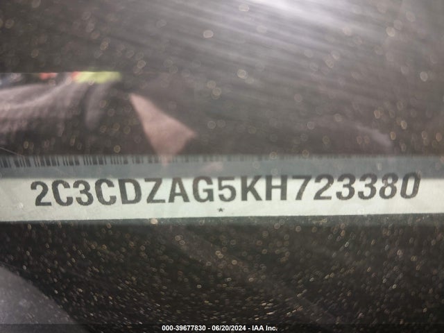 Dodge Challenger Sxt 2019 2C3CDZAG5KH723380 Image 9