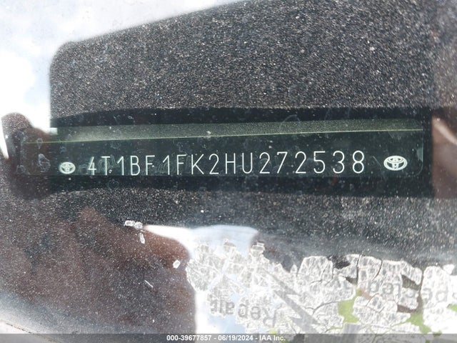 Toyota CAMRY SE 2017 4T1BF1FK2HU272538 Image 9