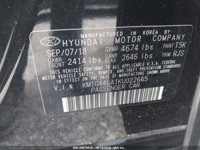 KMTG44LA1KU022665 Genesis G70 2.0t Advanced