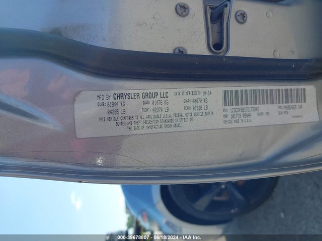 Dodge DART SXT 2015 1C3CDFBB1FD173342 Image 9