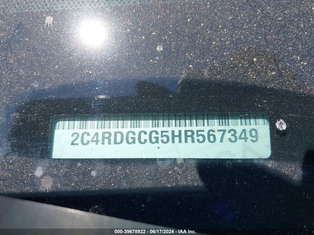 Dodge Grand Caravan Sxt 2017 2C4RDGCG5HR567349 Image 9