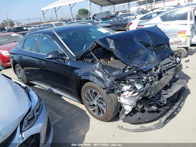 Hyundai Sonata Blue 2021 KMHL24JJ9MA027473 Image 1