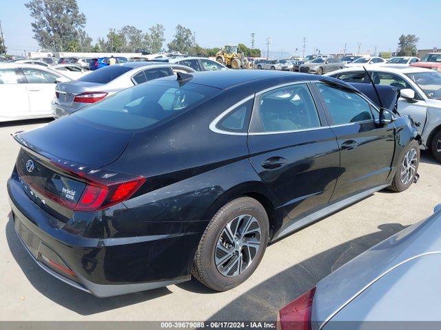 Hyundai Sonata Blue 2021 KMHL24JJ9MA027473 Image 4