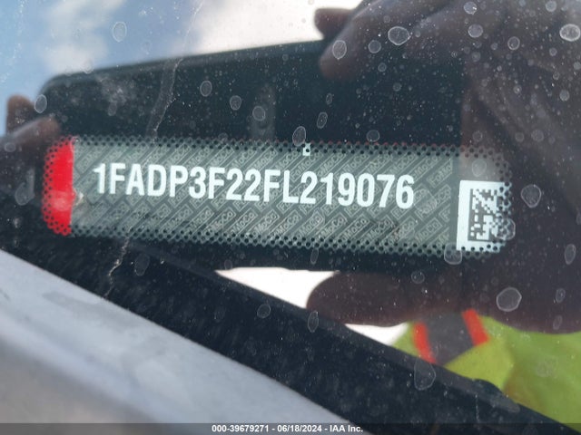 Ford FOCUS SE 2015 1FADP3F22FL219076 Image 9