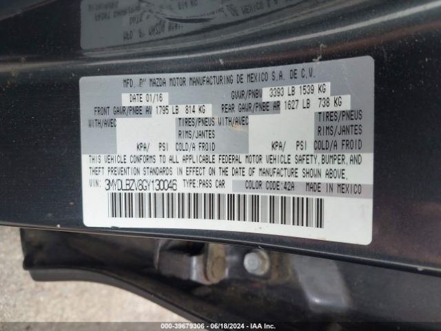 3MYDLBZV8GY130046 Scion IA