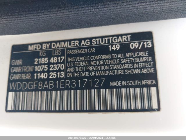 WDDGF8AB1ER317127 Mercedes-Benz C 300 Luxury 4matic/sport 4matic