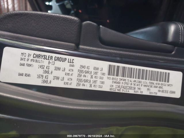 1C4RJFAG2EC269190 Jeep Grand Cherokee Laredo