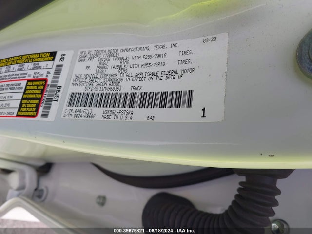 Toyota Tundra Sr5 2021 5TFDY5F11MX960383 Image 9