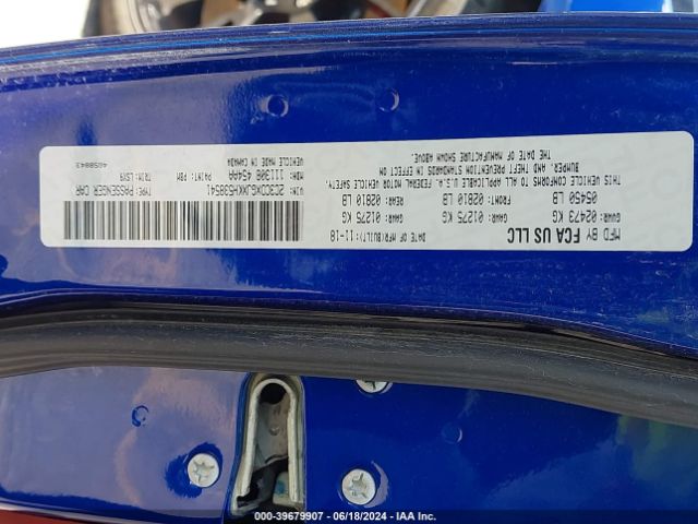 2C3CDXGJXKH538541 Dodge Charger Scat Pack Rwd