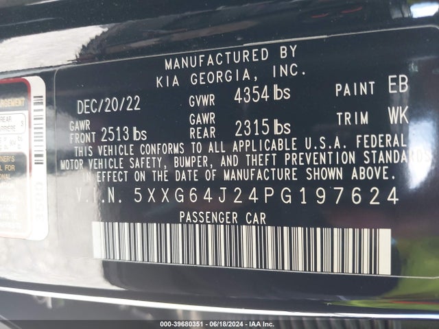KIA K5 Gt-line 2023 5XXG64J24PG197624 Image 9