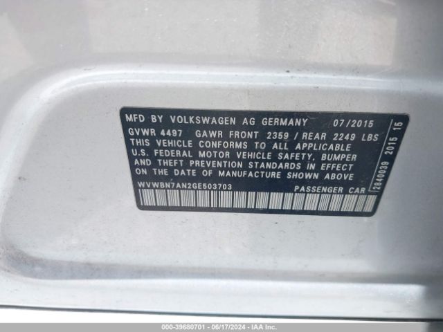 WVWBN7AN2GE503703 Volkswagen Cc 2.0t R-line