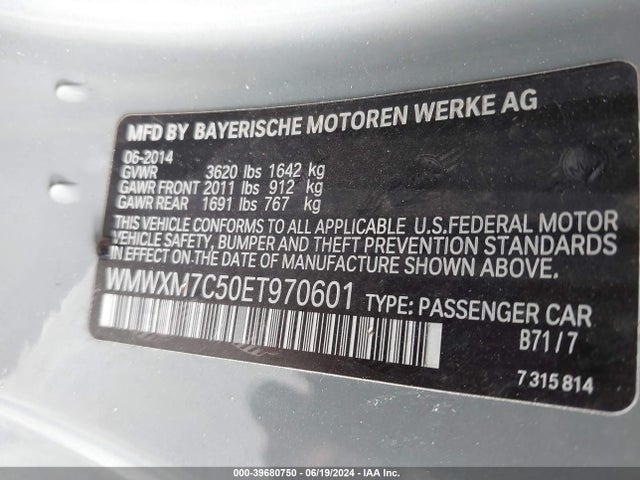 2014 MINI HARDTOP WMWXM7C50ET970601 Photo 8