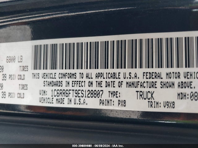 RAM 1500 Express 2014 1C6RR6FT9ES128807 Image 9