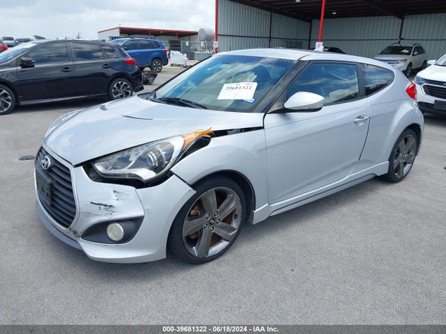 Hyundai Veloster Turbo W/black 2014 KMHTC6AE2EU206188 Image 2