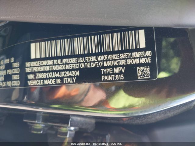 ZN661XUA4JX294304 Maserati Levante