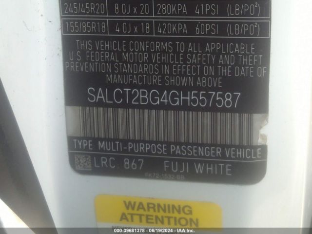 SALCT2BG4GH557587 Land Rover Discovery Sport Hse Lux