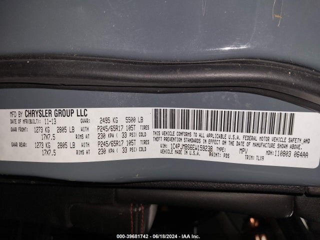 Jeep Cherokee Trailhawk 2014 1C4PJMBS6EW159238 Image 9