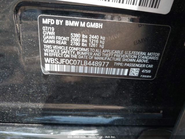 WBSJF0C07LB448977 BMW M5