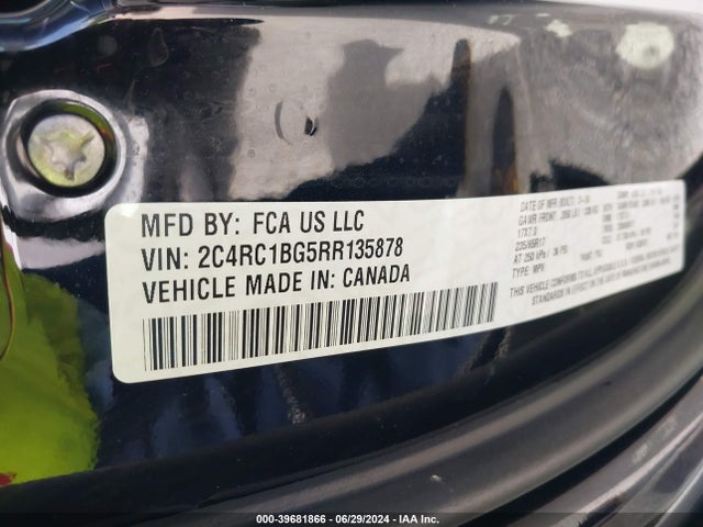 2C4RC1BG5RR135878 Chrysler Pacifica Touring L