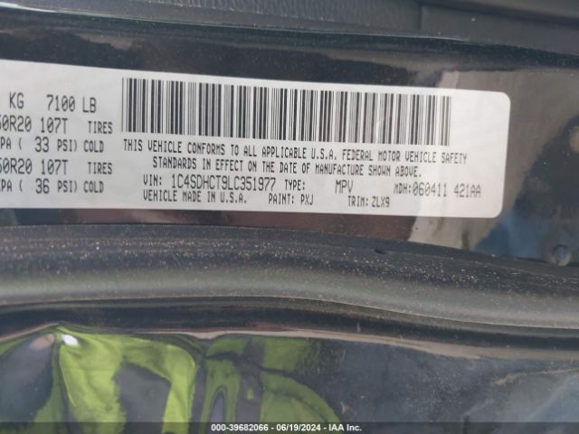 1C4SDHCT9LC351977 Dodge Durango R/t Rwd