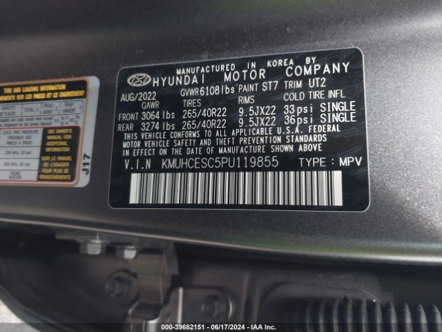 KMUHCESC5PU119855 Genesis Gv80 3.5t Awd