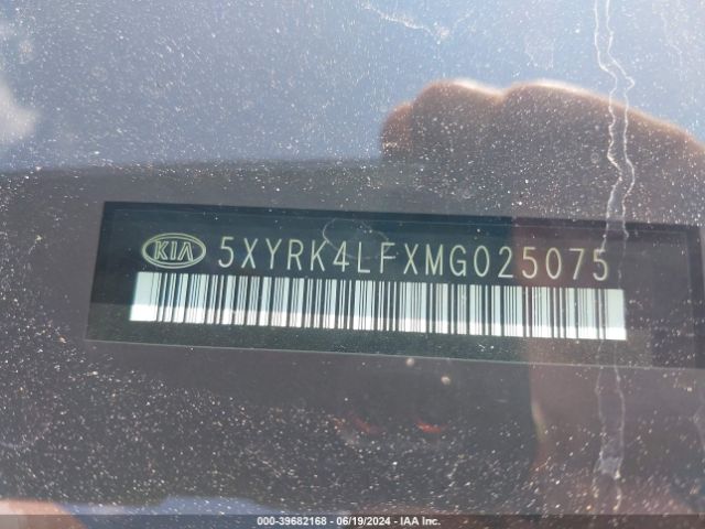 5XYRK4LFXMG025075 KIA Sorento Sx Prestige