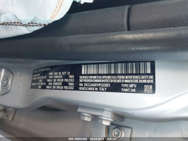 ZACCJAAB7HPG22651 Jeep Renegade Sport Fwd