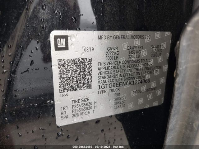 1GTG6EEN0K1274066 GMC Canyon Denali