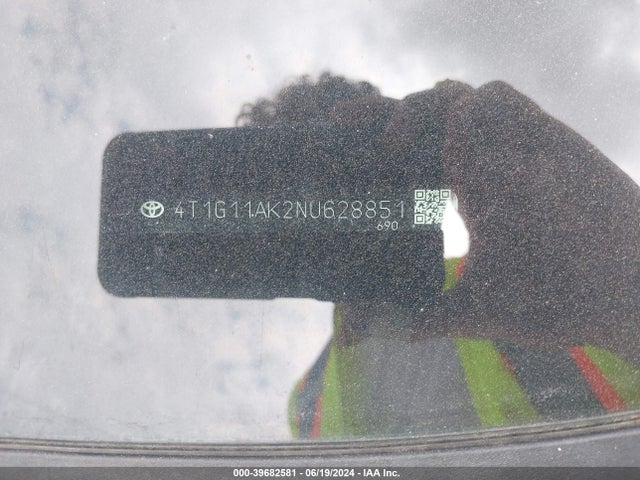 Toyota CAMRY SE 2022 4T1G11AK2NU628851 Image 9