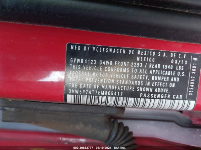 3VW5P7AT7EM805417 Volkswagen Beetle 2.5l