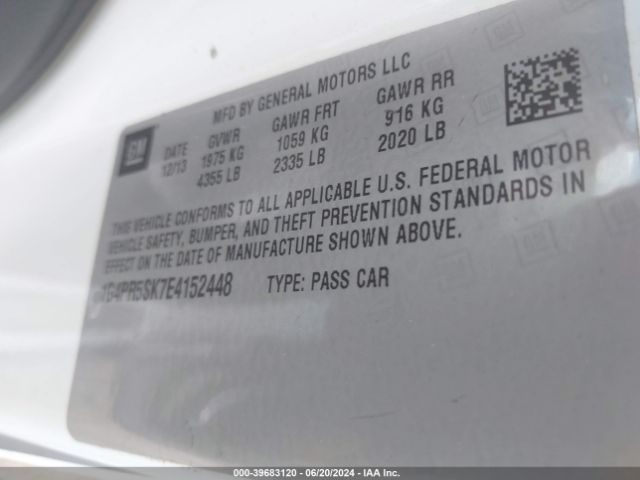 1G4PR5SK7E4152448 Buick Verano Convenience Group