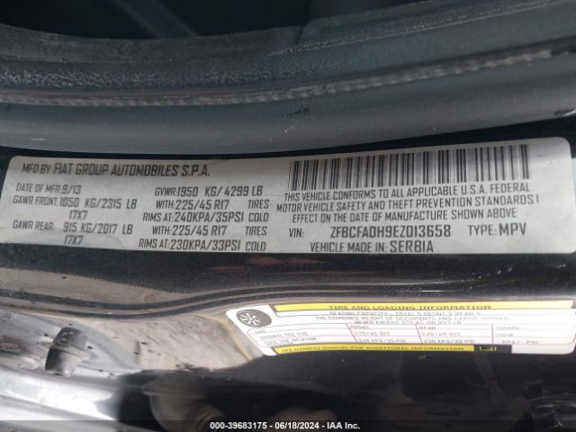 2014 FIAT 500L ZFBCFADH9EZ013658 Photo 8