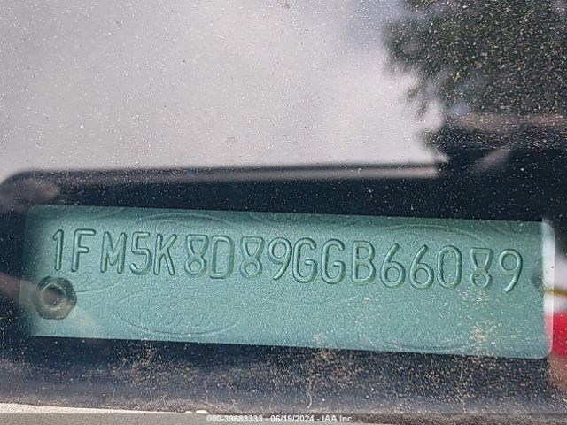 1FM5K8D89GGB66089 Ford EXPLORER XLT