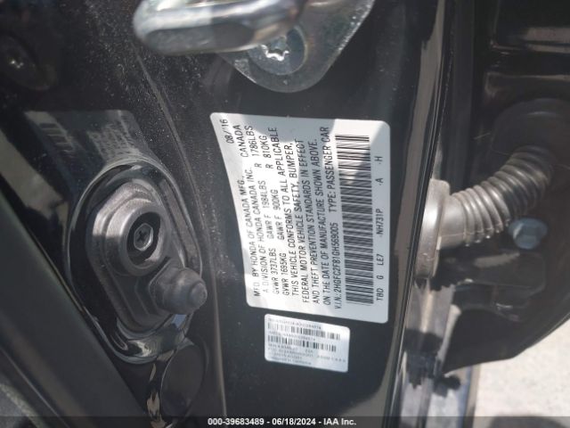 2HGFC2F81GH569005 Honda CIVIC EX