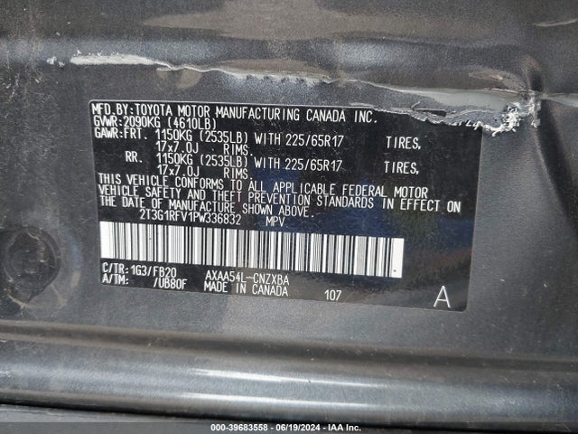 Toyota RAV4 LE 2023 2T3G1RFV1PW336832 Image 9