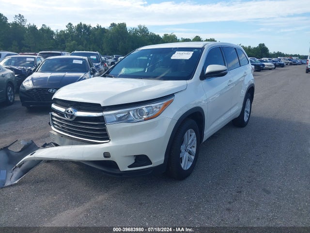 Toyota Highlander Le 2016 5TDZARFH2GS021803 Image 2