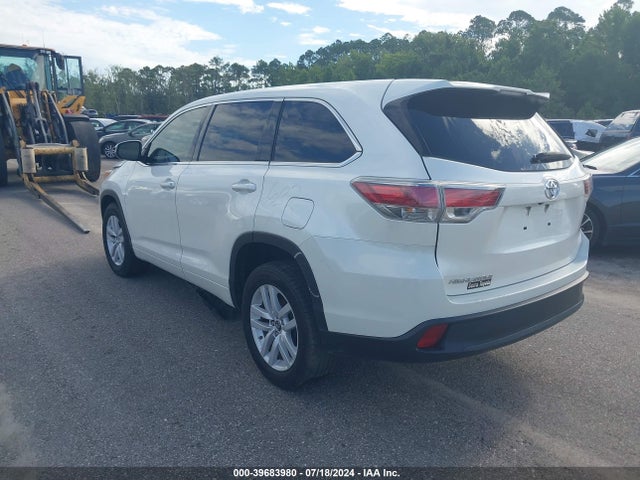 Toyota Highlander Le 2016 5TDZARFH2GS021803 Image 3